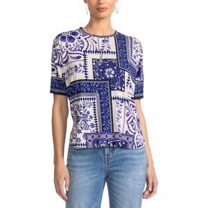 Johnny Was Womens Plus Janie Favorite T-Shirt